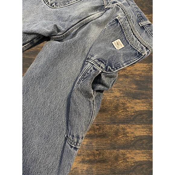 Vintage Pointer Jeans Mens 36x34 Work Heavy Cotton Denim Blue Made in USA - Picture 15 of 16